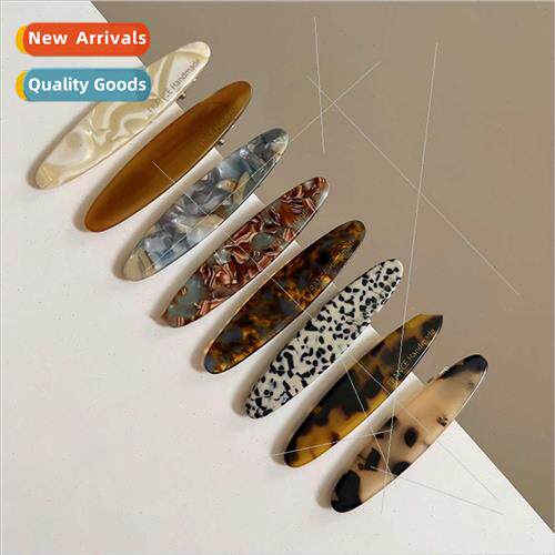 Retro acetate bangs hairpin female ehead new a word clip sid