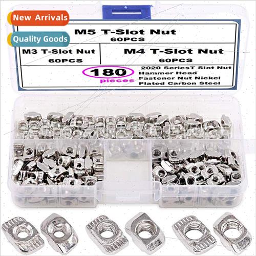 180pcs T-Nut Set Combination M3-M4-M5适用Aluminum Profiles B