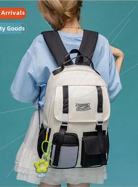 color blocking shoulder bag tide new fashion ins teenage gir