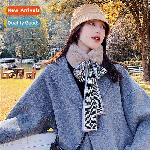 new Korean  imation rabb hair fur scarf female winter hundre