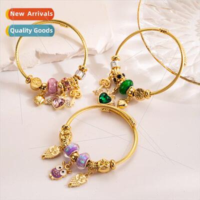 Europe DIY beaded bracelet angel wings love bracelet stainle