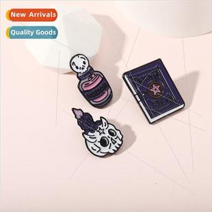 Wch Wchcraft Book Halloween Potion Cartoon Brooch Ske Europe
