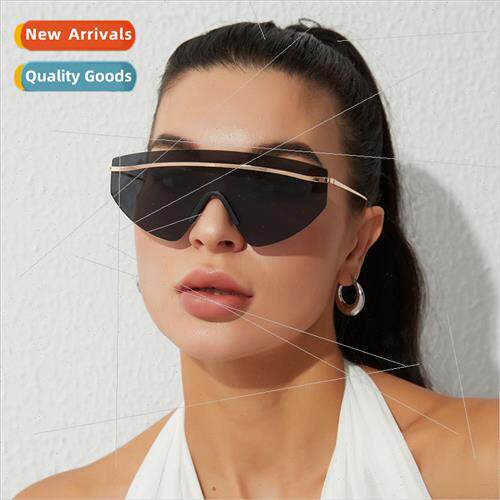 2022 Europe sunglasses nd connected wind mirror large frame