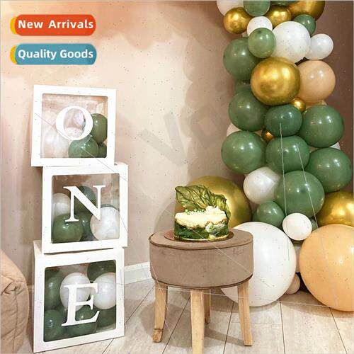 Transparent balloon box birthday ONE balloon decoration box