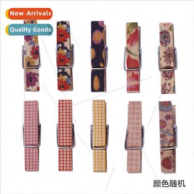 Colorful printed wooden clip  note twine advertising clip Ha