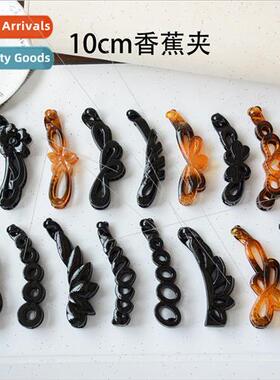 mple large 10cm banana clip Korea back head hair grip twiste