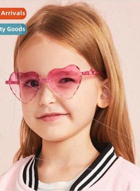 New colorful gradient cartoon love children sunglasses 62001