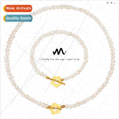 French Baroque Flower OT Clasp Necklace Bracelet che Jewelry