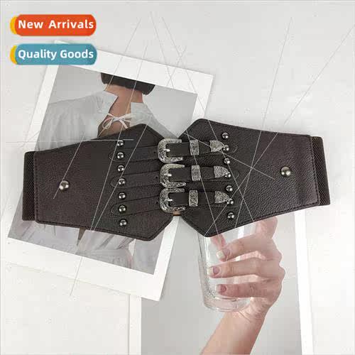 Fashion outside waist seal female skirt shirt decorative lad