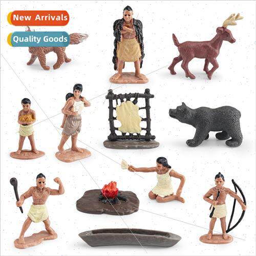 Powa Indian Set Model Pocahontas Chief Fox Buckskin Campfire