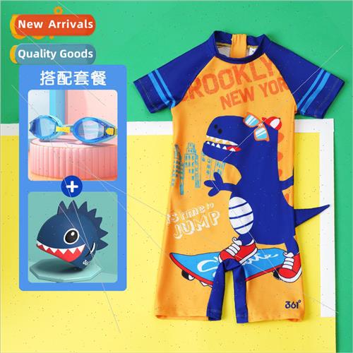 Childrens swimsu one-piece dinosaur boys small, medium and l
