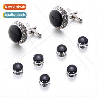 Fine diamond cufflinks high  yamato buttons versatile tuxedo