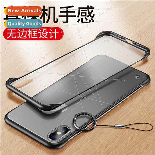 iPhone14pro bezel-less case 适用 apple 13 frosted pc drop-pr