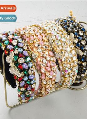 Hair bands hair accessories fashion full glass diamond spong