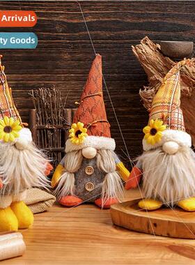 Sunflower Faceless Doll Cute Standing Gnome Doll Ornament Ha