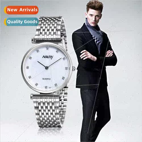 New ultra-thin couple watches men women rhinestone mother-of