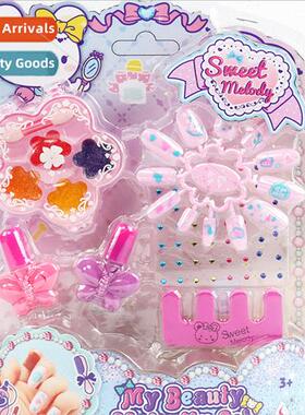 Toys Girls Children Makeup Nail Art Nail Polish Powder Set H