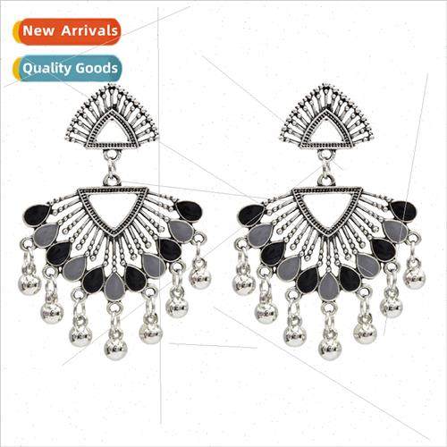 Europe personalized water drop earrings Indian ethnic retro