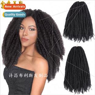 Europe wigs 适用women kinky afro twist braid high temperatur