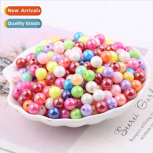 Handmade diy beading materials solid color loose beads 8mm i