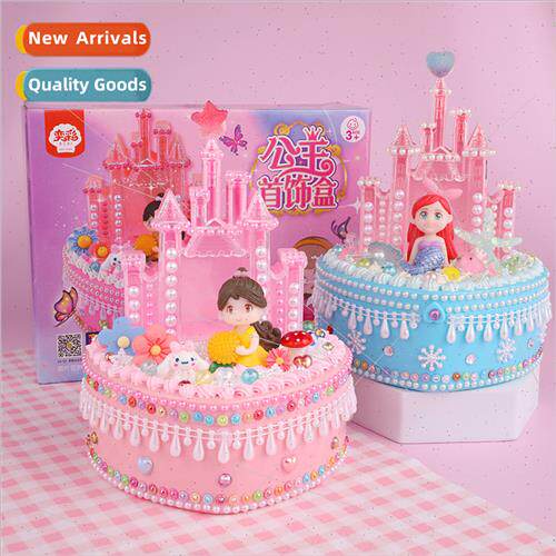 Princess jewelry box organizer children diy handmade materia