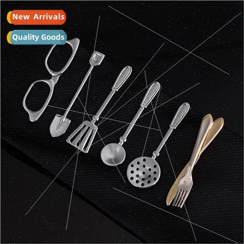 Fashion cutlery glasses special shape men su tie clip creati