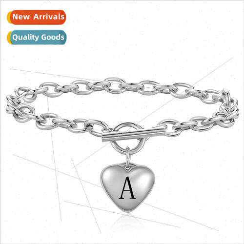 Europe ins fashion simple stainless steel 26 letters love ta