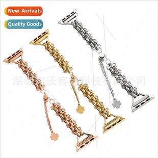 适用apple double row handmade steel chain watch bapple watch