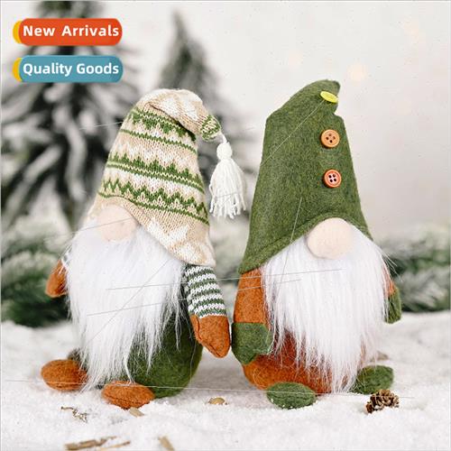 2023 New Christmas Decoration Knted Standing Pose Faceless D