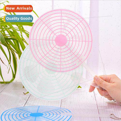 Cute cartoon mini hand-crank PP fan summer creative students