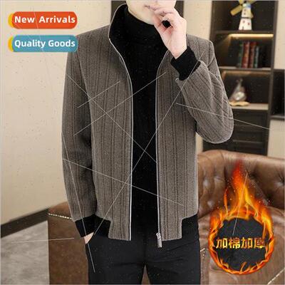 Autumn winter cotton gold mink velvet tweed men jackets vers