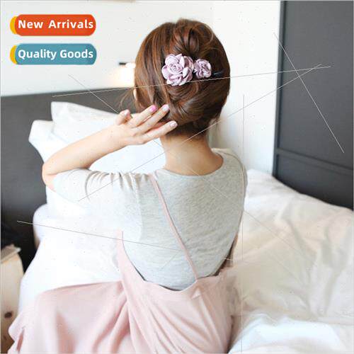 Korean hair accessories flowers twisted clip eight clip Kore