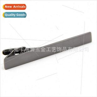 Glossy gunmetal men tie clips metal authentic shirt tie clip