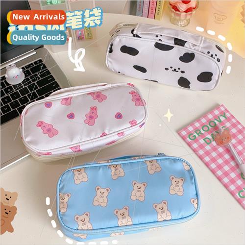 Large-capacy pen bag ins wind Japanese original high-color s