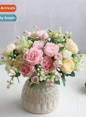 mulation 5 small roses Korean put bunch Persian peony simula
