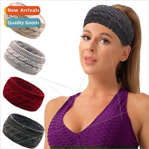 Winter Padded Hair Accessories Autumn Winter Woolen Knted Ha