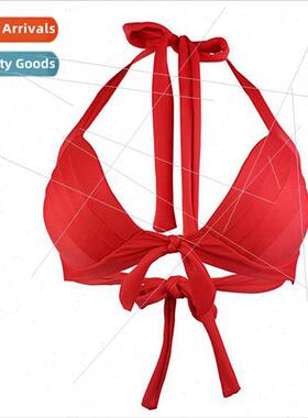 Fashion Swimwear New Europe Solid Color Bikini Backless Stra