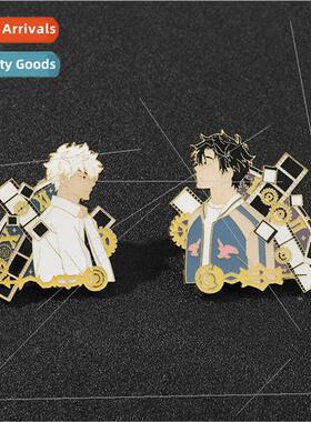 Cartoon animation time agent metal badge  homo sapiens g hou