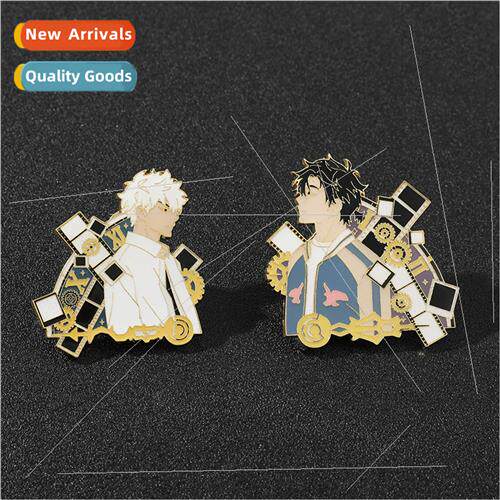 Cartoon animation time agent metal badge  homo sapiens g hou