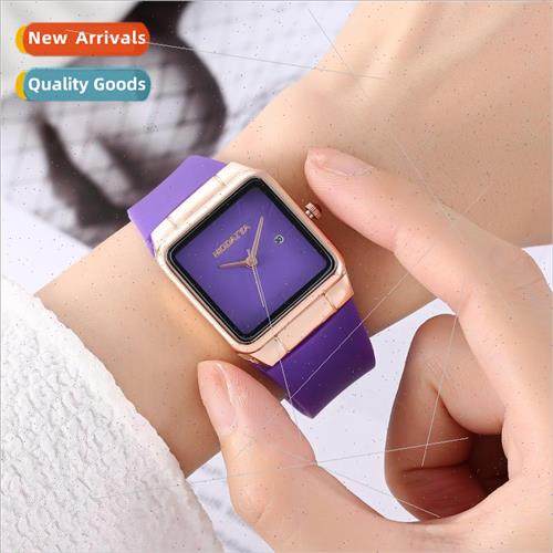 Scandinavian niche watches female simple retro square men wo