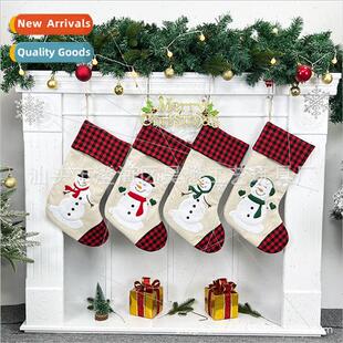2022 new christmas hanging christmas socks gift bag christma