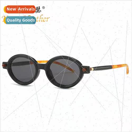 Fashion round frame sunglasses 8765 Europe retro hundred mat