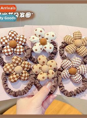 Children headbcute milk curry color girls hair rope tie hair