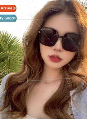 New 2020 Europe large frame rice nail retro sunglasses women