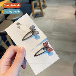 hair bow clips cute full Teenage diamond rhinestone