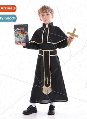 Party Permance Kids Halloween Priest Costume Kids Permance H
