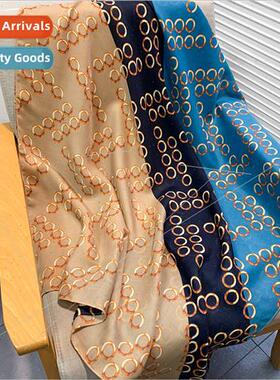 Spring fall winter new Korean  cotton linen scarf female pri