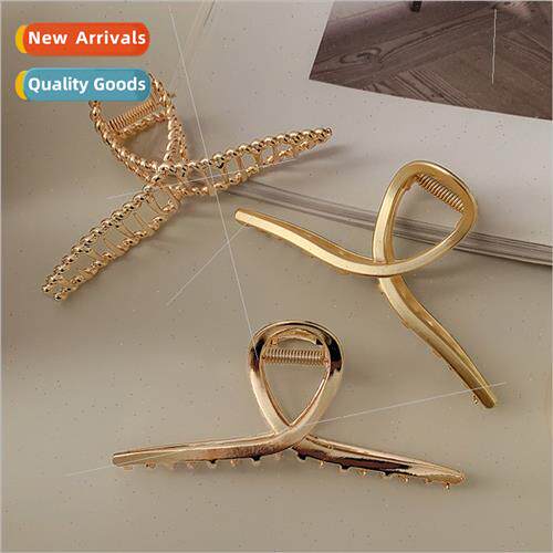 Korean hair clip headdress hairpin back head metal grab clip