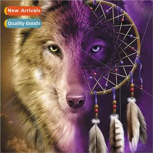 DIY Dreamcatcher Wolf Cross mple New Full Handmade Stch