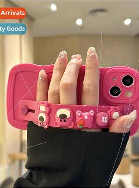 Stereo Rose Bear Wristlet 适用 iPhone 12Pro Case 13 Apple 14